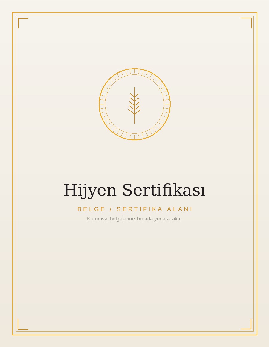 Hijyen Sertifikası